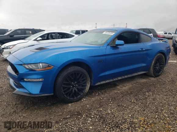 2020 Ford Mustang GT with VIN 1FA6P8CF8L5162086, listed as a Copart auction lot 46335495 with Not provided miles and Non repairable. Bid and sale history available at DreamBid. Image 1.
