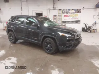 2016 Jeep Cherokee Sport with VIN 1C4PJMAS9GW268040, listed as a IAAI auction lot 41241844 with 102,211 mi miles. Bid and sale history available at carsss.com. Image 1.