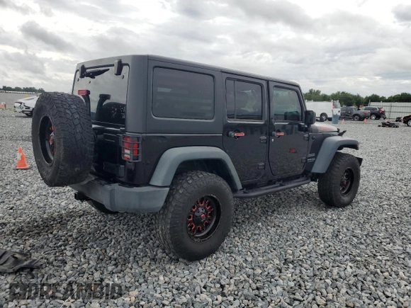 2018 Jeep Wrangler Unlimited Sport S with VIN 1C4BJWDG0JL818800, listed as a Copart auction lot 56648505 with 114,011 mi miles and Salvage Title. Bid and sale history available at DreamBid. Image 3.
