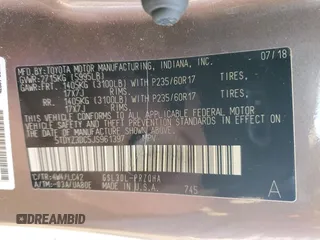 2018 Toyota Sienna XLE Auto Access Seat with VIN 5TDYZ3DC5JS961397, listed as a Copart auction lot 42735825 with 46,828 mi miles and Salvage Title. Bid and sale history available at carsss.com. Image 13.