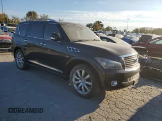 2011 Infiniti QX56 7-passenger with VIN JN8AZ2NEXB9004537, listed as a Copart auction lot 77822704 with 239,400 mi miles and Clean Title. Bid and sale history available at carsss.com. Image 4.