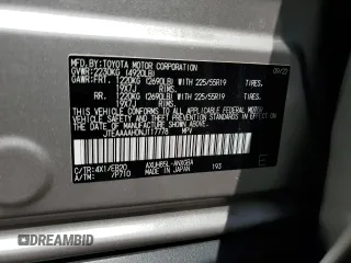 2022 Toyota Venza LE with VIN JTEAAAAH0NJ117778, listed as a Copart auction lot 70508694 with 31,492 mi miles and Salvage Title. Bid and sale history available at carsss.com. Image 14.