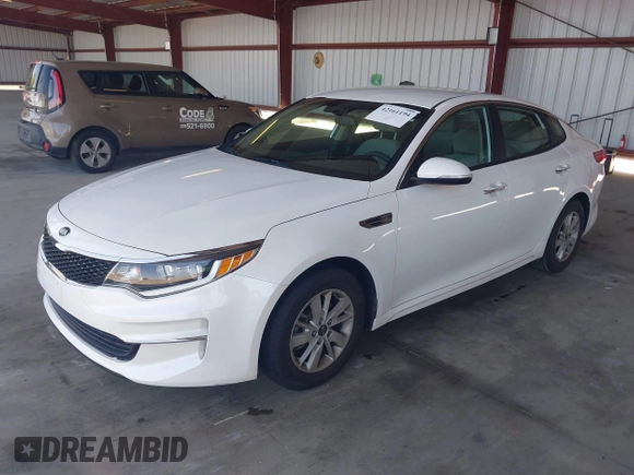 2016 Kia Optima LX with VIN KNAGT4L34G5105864, listed as a IAAI auction lot 42161194 with 106,351 mi miles. Bid and sale history available at carsss.com. Image 17.