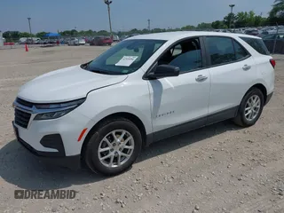 2024 Chevrolet Equinox LS with VIN 3GNAXHEG4RL278573, listed as a IAAI auction lot 42514554 with 57,581 mi miles and . Bid and sale history available at DreamBid. Image 17.