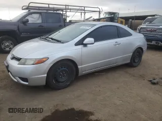 2006 Honda Civic Cpe LX with VIN 2HGFG11656H548709, listed as a Copart auction lot 88356725 with 169,047 mi miles and Salvage Title. Bid and sale history available at carsss.com. Image 1.