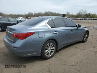 2015 Infiniti Q50 Premium with VIN JN1BV7AR6FM415683, listed as a Copart auction lot 54674435 with 167,553 mi miles and Salvage Title. Bid and sale history available at DreamBid. Image 3.