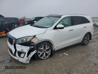 2016 Kia Sorento SXL with VIN 5XYPKDA52GG075300, listed as a Copart auction lot 44888135 with 197,899 mi miles and Salvage title. Bid and sale history available at DreamBid. Image 1.