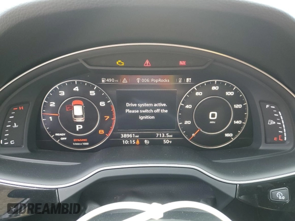 2019 Audi Q7 Premium Plus with VIN WA1LAAF79KD040152, listed as a Copart auction lot 52009345 with 38,961 mi miles and Salvage Title. Bid and sale history available at carsss.com. Image 9.