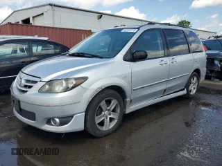 2005 Mazda MPV LX with VIN JM3LW28J650540407, listed as a Copart auction lot 62223774 with 136,977 mi miles and Salvage Title. Bid and sale history available at carsss.com. Image 1.