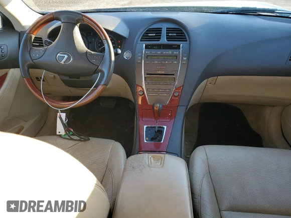 2009 Lexus ES 330 with VIN JTHBJ46G792295910, listed as a Copart auction lot 43849635 with 161,496 mi miles and Salvage Title. Bid and sale history available at DreamBid. Image 8.