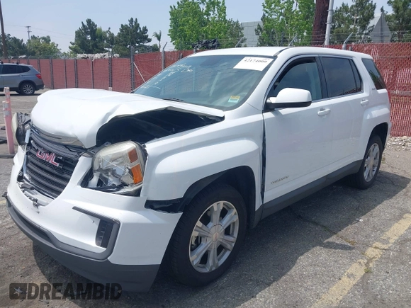 2017 GMC Terrain SLE with VIN 2GKALMEK2H6318433, listed as a IAAI auction lot 42174009 with 187,538 mi miles. Bid and sale history available at carsss.com. Image 2.