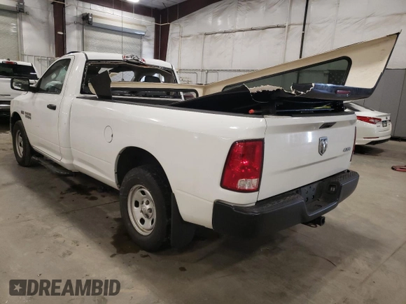 2016 Ram 1500 Tradesman with VIN 3C6JR7DT5GG228855, listed as a Copart auction lot 83428394 with 46,786 mi miles and Salvage title. Bid and sale history available at DreamBid. Image 2.