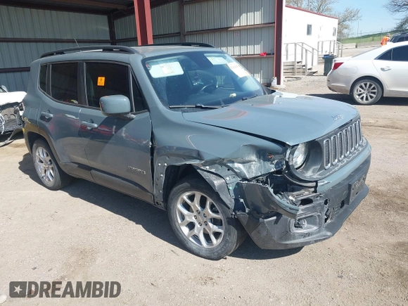2017 Jeep Renegade Latitude z VIN ZACCJABB5HPG25210, wystawiony jako IAAI lot #42194543 z przebiegiem 115 856 mil mil oraz . Historia ofert i sprzedaży dostępna na DreamBid. Obrazek 1.