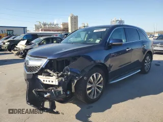 2015 Acura MDX Tech Pkg with VIN 5FRYD3H47FB006564, listed as a Copart auction lot 47603215 with 45,198 mi miles and Salvage Title. Bid and sale history available at carsss.com. Image 1.
