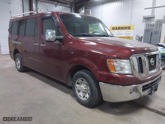 2012 Nissan NV SV with VIN 1N6BF0KY9CN114206, listed as a IAAI auction lot 41756053 with 173,886 mi miles. Bid and sale history available at carsss.com. Image 1.