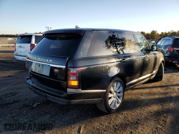 2015 Land Rover Range Rover Supercharged with VIN SALGS3TF9FA239228, listed as a Copart auction lot 64989352 with 78,727 mi miles and Non repairable. Bid and sale history available at DreamBid. Image 4.