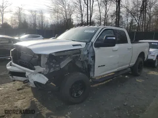 2024 Ram 2500 Laramie with VIN 3C6UR5FJ6RG218058, listed as a Copart auction lot 87425124 with 0 mi miles and Salvage Title. Bid and sale history available at carsss.com. Image 1.