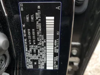 2023 Toyota Highlander Hybrid LE with VIN 5TDBBRCH5PS586128, listed as a Copart auction lot 55253445 with 28,362 mi miles and Salvage title. Bid and sale history available at DreamBid. Image 12.