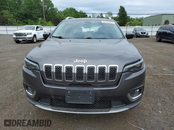 2020 Jeep Cherokee Limited with VIN 1C4PJMDXXLD575424, listed as a Copart auction lot 62106455 with 27,606 mi miles and Salvage title. Bid and sale history available at DreamBid. Image 5.