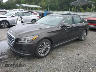 2015 Hyundai Genesis 3.8L z VIN KMHGN4JE6FU015066, wystawiony jako Copart lot #56380805 z przebiegiem 129 479 mil mil oraz Szkoda całkowita • Salvage title. Historia ofert i sprzedaży dostępna na DreamBid. Obrazek 1.