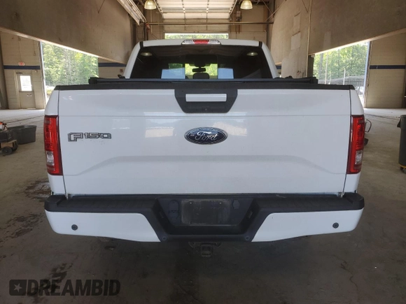 2016 Ford F-150 XLT with VIN 1FTEW1EG7GFD11982, listed as a Copart auction lot 62224995 with 136,187 mi miles and Salvage title. Bid and sale history available at DreamBid. Image 6.