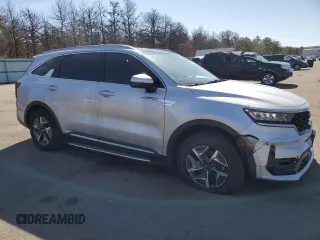 2021 Kia Sorento EX with VIN KNDRH4LG0M5033315, listed as a Copart auction lot 47293725 with 50,214 mi miles and Salvage title. Bid and sale history available at DreamBid. Image 4.