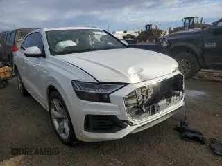 2023 Audi Q8 Premium Plus with VIN WA1BVBF11PD022656, listed as a Copart auction lot 85314434 with Not provided miles and Salvage title. Bid and sale history available at DreamBid. Image 4.