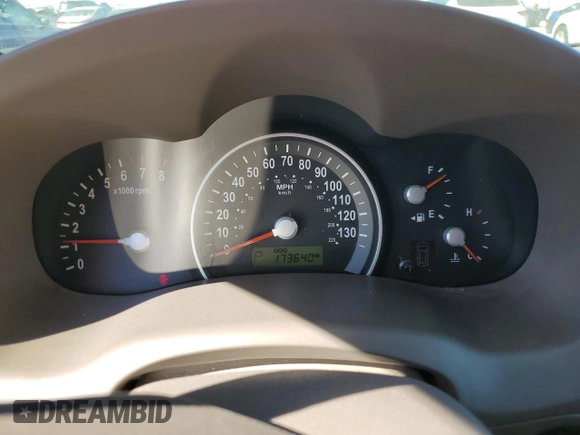 2007 Kia Sedona EX with VIN KNDMB233976177716, listed as a Copart auction lot 71408984 with 173,640 mi miles and Salvage Title. Bid and sale history available at DreamBid. Image 9.