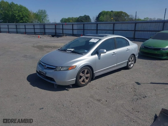 2008 Honda Civic Sdn EX with VIN 1HGFA16868L028746, listed as a IAAI auction lot 41890035 with 263,796 mi miles. Bid and sale history available at carsss.com. Image 2.