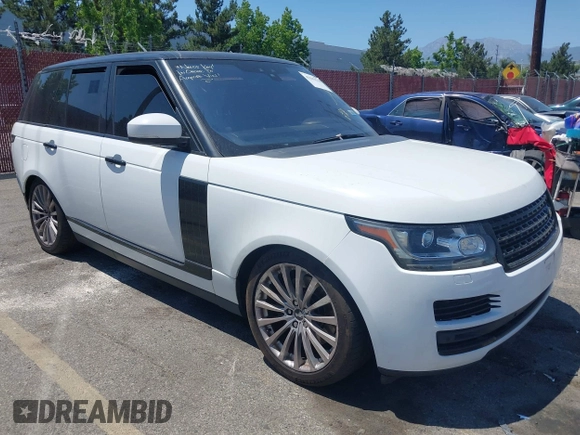 2017 Land Rover Range Rover z VIN SALGR2FVXHA377114, wystawiony jako IAAI lot #42283510 z przebiegiem 69 846 mil mil oraz . Historia ofert i sprzedaży dostępna na DreamBid. Obrazek 1.