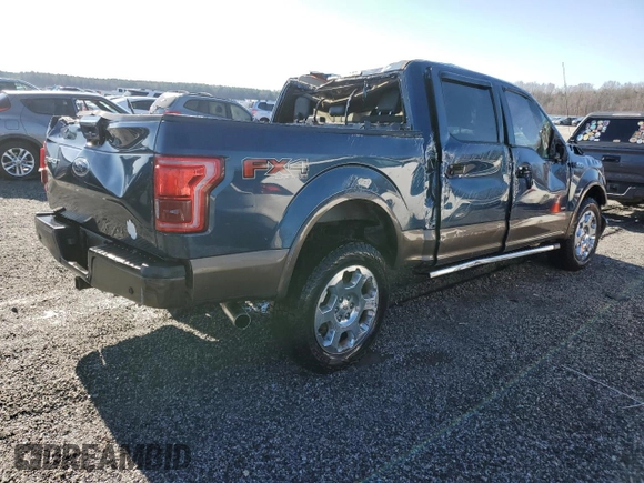 2015 Ford F-150 XLT with VIN 1FTEW1EG2FKE61004, listed as a Copart auction lot 48537495 with 224,021 mi miles and Salvage Title. Bid and sale history available at carsss.com. Image 3.
