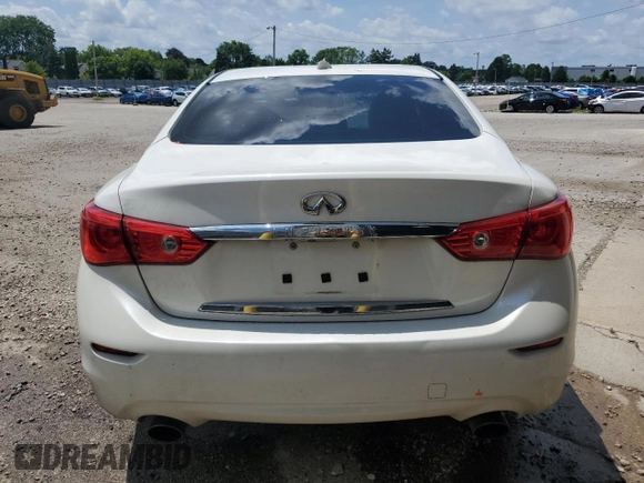 2017 Infiniti Q50 Premium with VIN JN1EV7AR1HM833083, listed as a Copart auction lot 58192595 with 140,939 mi miles and Clean title. Bid and sale history available at DreamBid. Image 6.