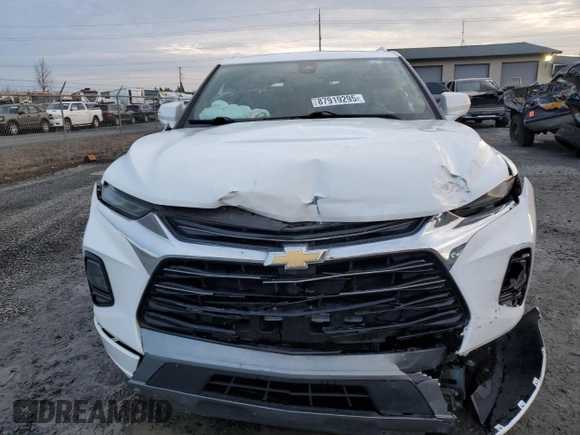 2019 Chevrolet Blazer Premier with VIN 3GNKBFRS9KS700290, listed as a Copart auction lot 87919295 with 58,191 mi miles and Salvage title. Bid and sale history available at DreamBid. Image 5.