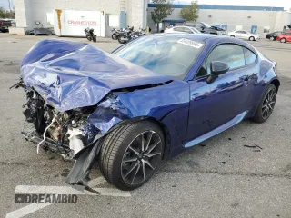 2023 Toyota GR86 with VIN JF1ZNBC11P8764160, listed as a Copart auction lot 89409965 with 12,480 mi miles and Salvage Title. Bid and sale history available at carsss.com. Image 1.