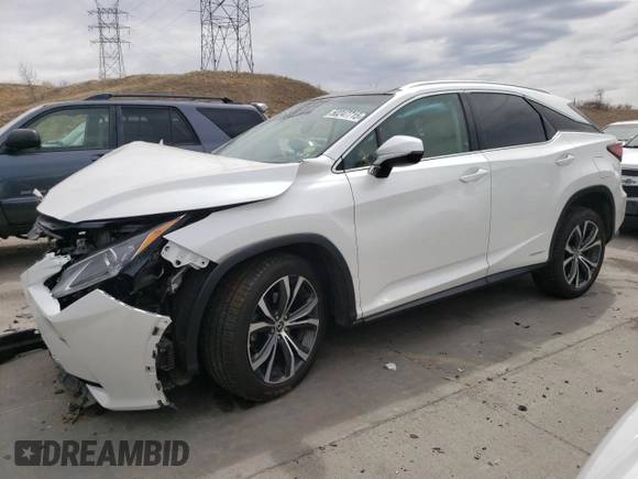 2019 Lexus RX with VIN 2T2BGMCA5KC042989, listed as a Copart auction lot 50247715 with 0 mi miles and Salvage Title. Bid and sale history available at carsss.com. Image 1.