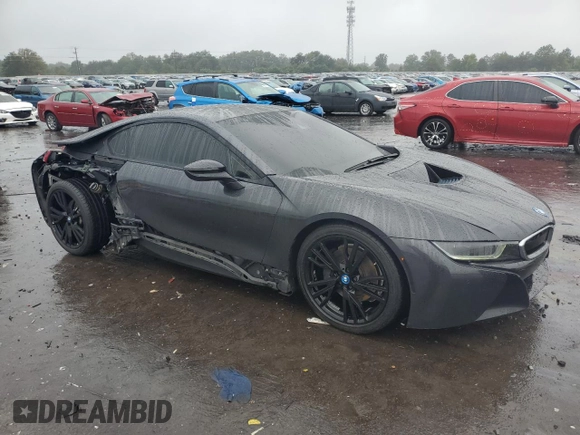 2016 BMW i8 z VIN WBY2Z2C50GV674727, wystawiony jako Copart lot #73131834 z przebiegiem 60 860 mil mil oraz Szkoda całkowita • Salvage title. Historia ofert i sprzedaży dostępna na DreamBid. Obrazek 4.
