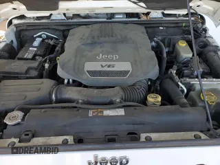 2014 Jeep Wrangler Sahara with VIN 1C4AJWBG1EL168007, listed as a Copart auction lot 87331394 with 113,228 mi miles and Salvage Title. Bid and sale history available at DreamBid. Image 11.