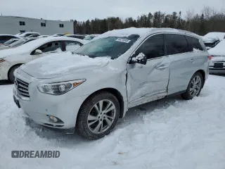 2013 Infiniti JX35 with VIN 5N1AL0MM5DC345632, listed as a Copart auction lot 44216045 with 141,084 mi miles and Clean Title. Bid and sale history available at carsss.com. Image 1.