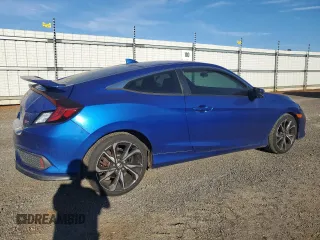 2018 Honda Civic Si Coupe with VIN 2HGFC3A54JH757074, listed as a Copart auction lot 80160644 with 121,333 mi miles and Salvage Title. Bid and sale history available at carsss.com. Image 3.
