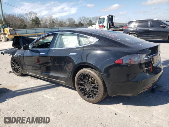 2016 Tesla Model S 90D with VIN 5YJSA1E26GF168260, listed as a Copart auction lot 48703154 with 90,567 mi miles and Salvage Title. Bid and sale history available at DreamBid. Image 2.