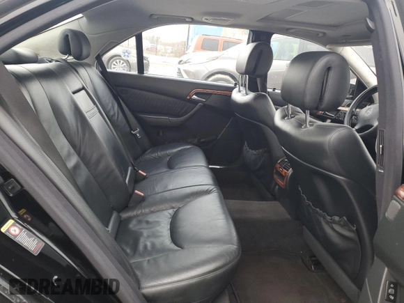 2003 Mercedes-Benz S-Class 5.0L with VIN WDBNG75JX3A326428, listed as a Copart auction lot 48180135 with 0 mi miles and Salvage Title. Bid and sale history available at carsss.com. Image 10.