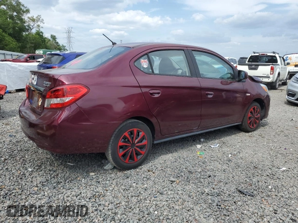 2019 Mitsubishi Mirage ES z VIN ML32F3FJXKHF15686, wystawiony jako Copart lot #55028705 z przebiegiem 107 945 mil mil oraz Szkoda całkowita • Salvage title. Historia ofert i sprzedaży dostępna na DreamBid. Obrazek 3.