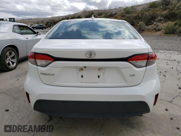 2023 Toyota Corolla LE with VIN 5YFB4MDE0PP031324, listed as a Copart auction lot 52015395 with 37,437 mi miles and Non Repairable. Bid and sale history available at carsss.com. Image 6.