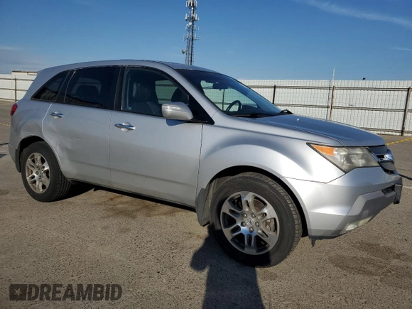 2007 Acura MDX with VIN 2HNYD28257H512202, listed as a Copart auction lot 47446475 with 185,964 mi miles and Salvage Title. Bid and sale history available at carsss.com. Image 4.