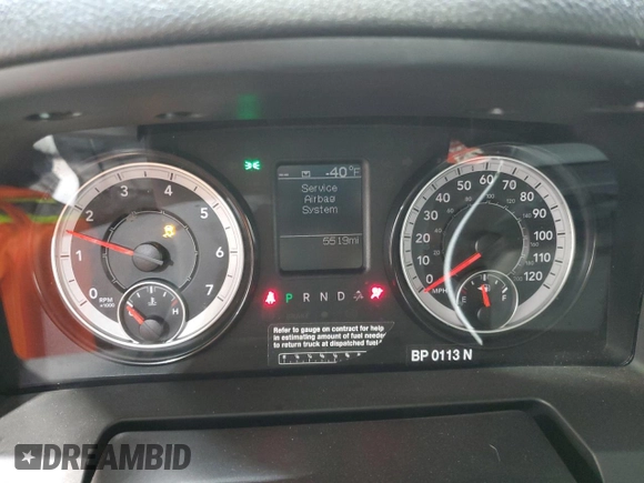 2023 Ram 1500 Tradesman z VIN 3C6JR6DG0PG550543, wystawiony jako Copart lot #60315315 z przebiegiem 5 519 mil mil oraz Szkoda całkowita • Salvage title. Historia ofert i sprzedaży dostępna na DreamBid. Obrazek 9.