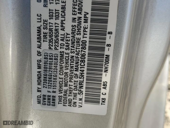 2012 Honda Odyssey EX with VIN 5FNRL5H41CB067800, listed as a Copart auction lot 76289844 with 199,236 mi miles and Salvage Title. Bid and sale history available at carsss.com. Image 13.