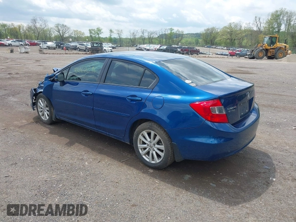 2012 Honda Civic EX with VIN 19XFB2F84CE002147, listed as a IAAI auction lot 42167096 with 182,449 mi miles and . Bid and sale history available at DreamBid. Image 3.