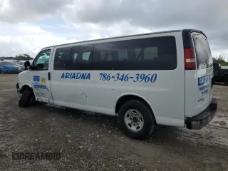 2014 Chevrolet Express Passenger LT z VIN 1GAZG1FG2E1154233, wystawiony jako Copart lot #63480385 z przebiegiem Nie podano mil oraz Nie do naprawy • Non repairable. Historia ofert i sprzedaży dostępna na DreamBid. Obrazek 2.