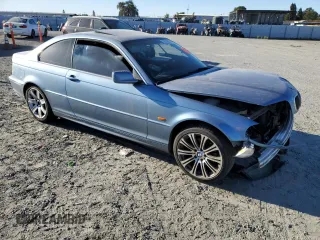 2001 BMW 3 Series 325Ci with VIN WBABN33421JW49804, listed as a Copart auction lot 76819854 with 0 mi miles and Salvage Title. Bid and sale history available at carsss.com. Image 4.