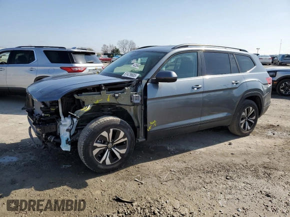 2024 Volkswagen Atlas SE с VIN 1V2LR2CA7RC582255, выставлен на аукционе Copart как лот 51479685 с пробегом 4 259 миль миль и Списание • Salvage title. История ставок и продаж доступна на DreamBid. Изображение 1.